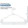 Image 1 : NEW 50 PACK OF UTOPIA HOME PLASTIC WHITE HANGERS