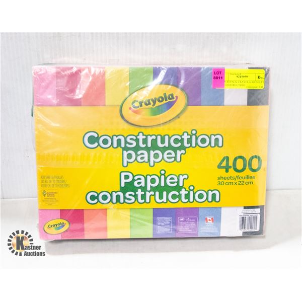 NEW REPACK CRAYOLA 400 SHEETS OF CONSTRUCTION