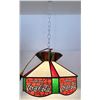 Image 1 : Coca Cola Stained Glass Lamp