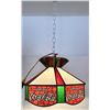 Image 1 : Coca Cola Stained Glass Lamp