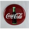 Image 1 : 1990 Coca Cola Metal Button Sign