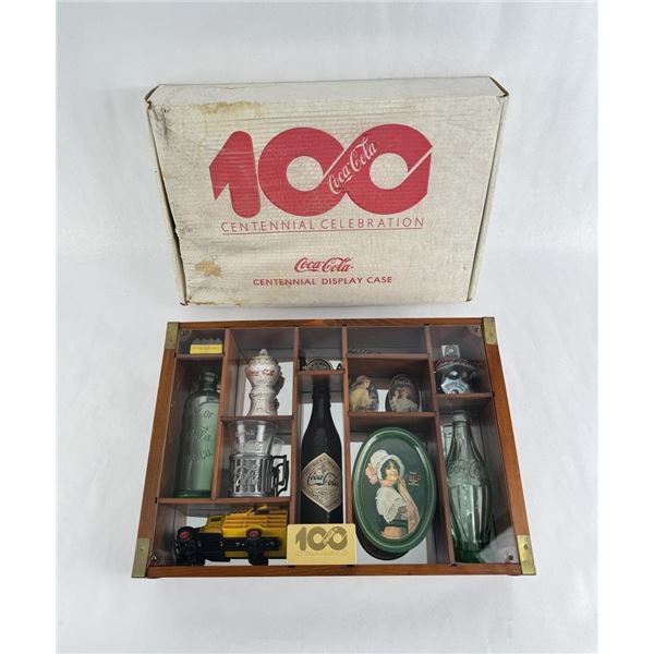 Coca Cola Centennial Display Case Shadow Box