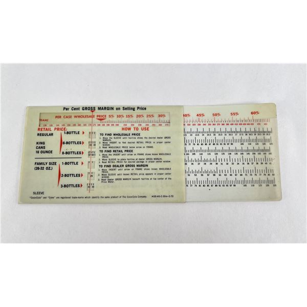 1970 Coca Cola Profit Margin Calculator