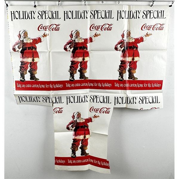 1970s Coca Cola Christmas Santa Printer Clip Sheet