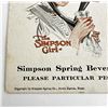 Image 2 : 1910s Simpson Springs Beverages Cardboard Sign