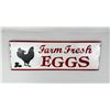 Image 1 : Farm Fresh Eggs Embossed Metal Sign