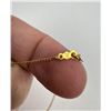 Image 3 : 10K Gold Necklace With Teardrop Pendant