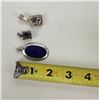 Image 5 : Sterling Silver Lapis Lazuli Pendants