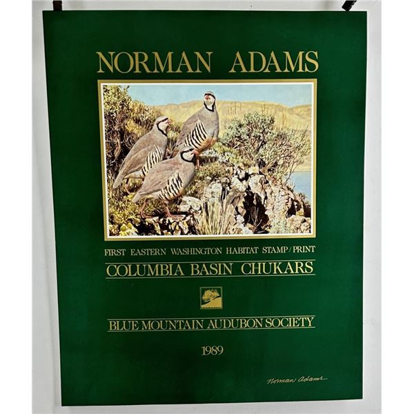 Norman Adams 1989 Washington Habitiat Stamp Poster