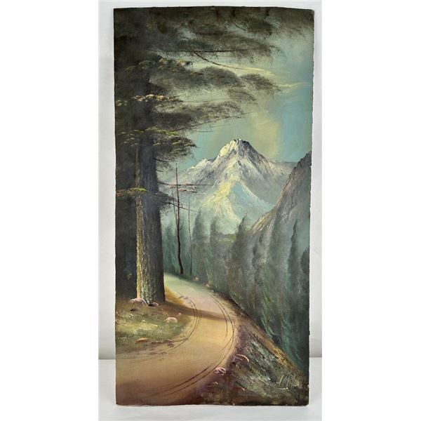 Harry L. Lopp Glacier Park Montana Oil Painting