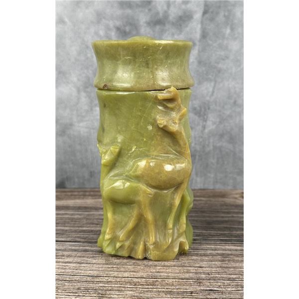 Chinese Jadeite Jade Jar