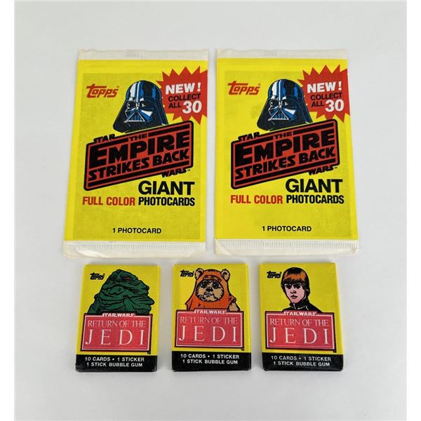 Unopened Star Wars Collector Card Packs