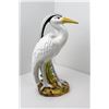 Image 2 : Large Italian Porcelain Egret Bird Statue