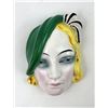 Image 1 : Art Deco Flapper Flat Back Doll Head Germany