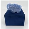 Image 1 : Carved Blue Calcite Buffalo Fetish
