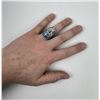 Image 3 : Sterling Silver Inlaid Turquoise Indian Chief Ring