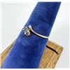 Image 1 : 14K Gold Diamond Montana Sapphire Ring