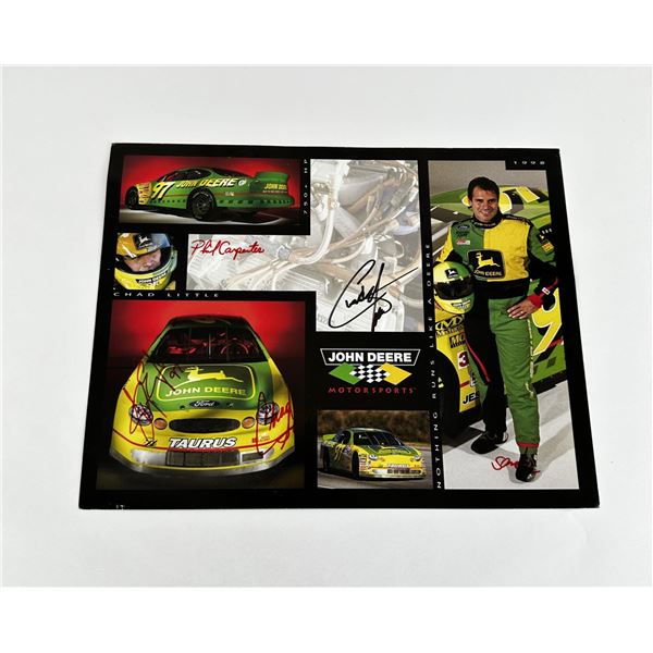 1998 Chad Little Nascar John Deere Signed Photo