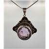 Image 2 : Sterling Silver Faceted Amethyst Necklace
