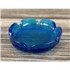 Image 2 : Mid Century Blue Anchor Hocking Glass Ashtray