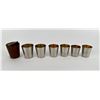 Image 2 : Nesting Metal Shot Glass Travel Set