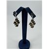 Image 2 : Zuni Sterling Petit Point Turquoise Earrings