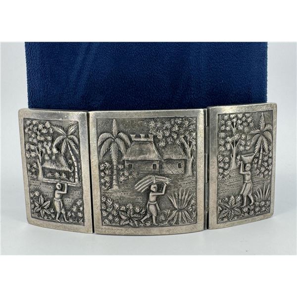 Peruvian Sterling Silver Belt Buckle