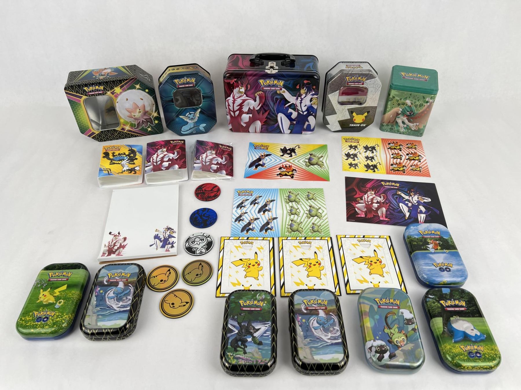Pokemon Inventory Box Collection of Pokemon Storage Boxes Tins