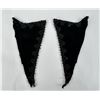 Image 1 : Victorian Beaded Velvet Mourning Collars