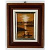 Image 1 : Oil Painting Of Sunset On Canvas