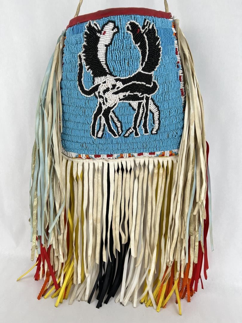 Plateau Native American Indian Beaded Bag