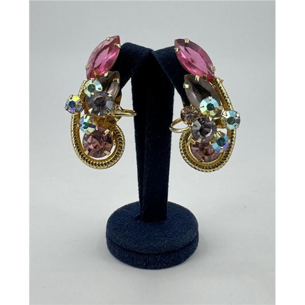 Costume Jewelry Rhinestone Earrings