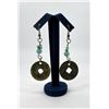 Image 1 : Chinese Jade and Coin Earrings