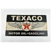 Image 1 : Texaco Oil Gas Embossed Metal Sign