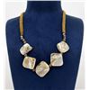 Image 1 : Bohemian Silver Mother of Pearl Necklace