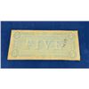 Image 2 : 1864 Confederate $5 Five Dollar Note