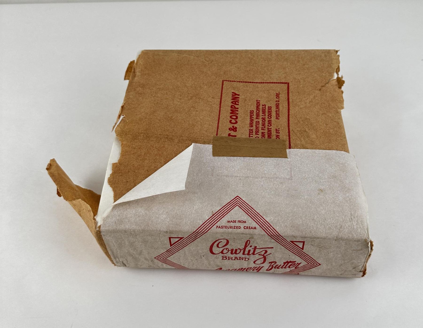 Antique Cowlitz Brand Butter Wrappers