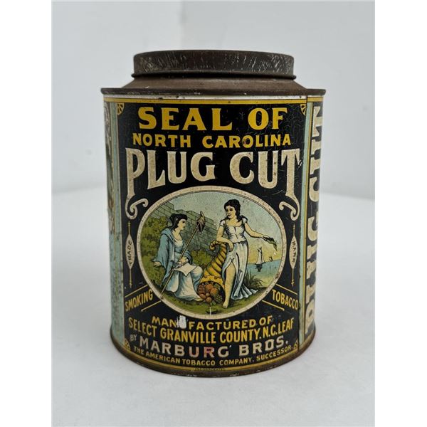 Seal of North Carolina Plug Cut Tobacco Tin