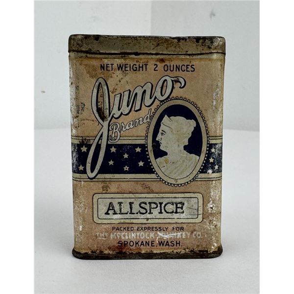 Juno Brand Allspice Tin Can