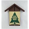 Image 1 : 1940s Keep Oregon Green Tin Sign In Frame