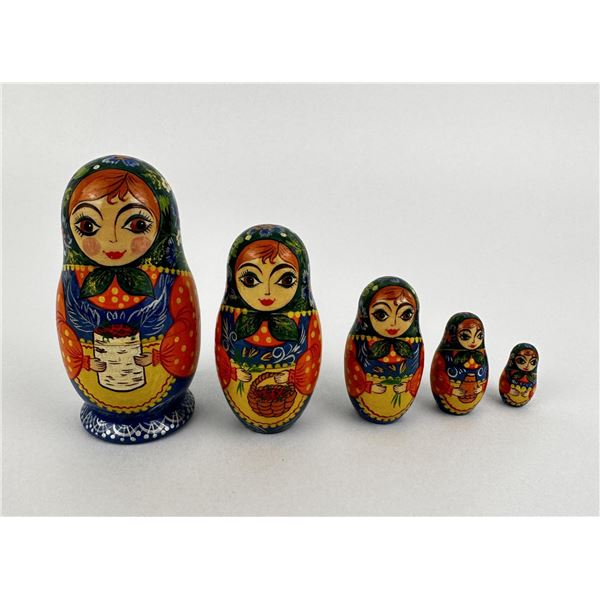 Traditional Russian Matryoshka Doll Set