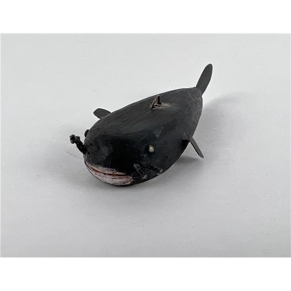 Folk Art Wood Catfish Fish Spearing Decoy