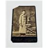 Antique Boy with Dog Cabinet Card Photo