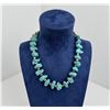 Image 1 : Kingman Turquoise Silver Bench Bead Necklace