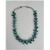 Image 2 : Kingman Turquoise Silver Bench Bead Necklace