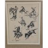 Image 2 : Edward Borein Pen and Ink Rodeo Cowboy Drawing