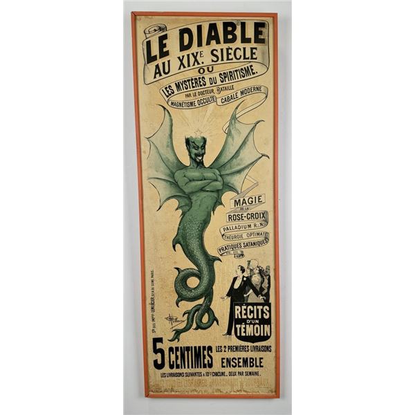 Le Diable Devil Occult Cabala Satanism Poster