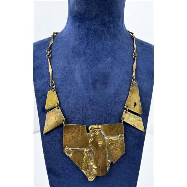 Bruce Garner Bronze Brutalist Necklace