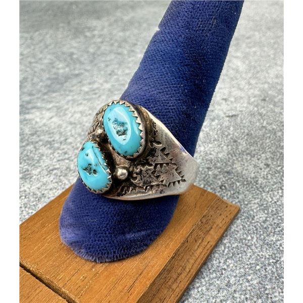 Navajo Sterling Silver Turquoise Ring