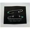Image 1 : Navajo Sterling Silver Turquoise Bobby Pins